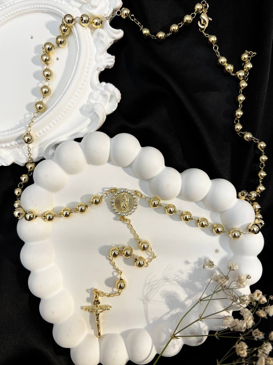 Naszyjnik ze stali „Długi Krzyż”