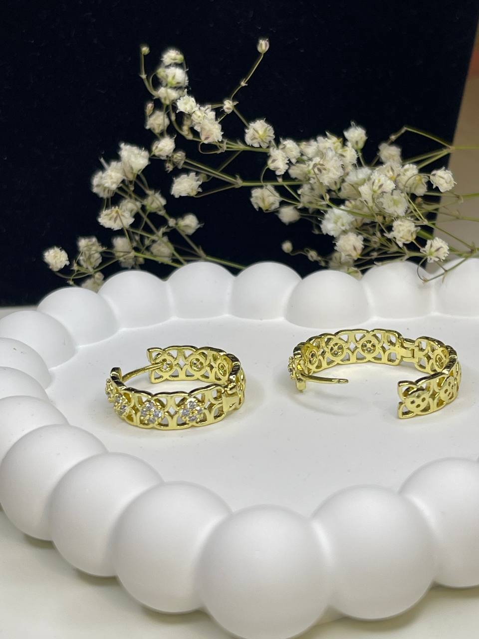 Kolczyki ze Stali z cyrkoniem modne