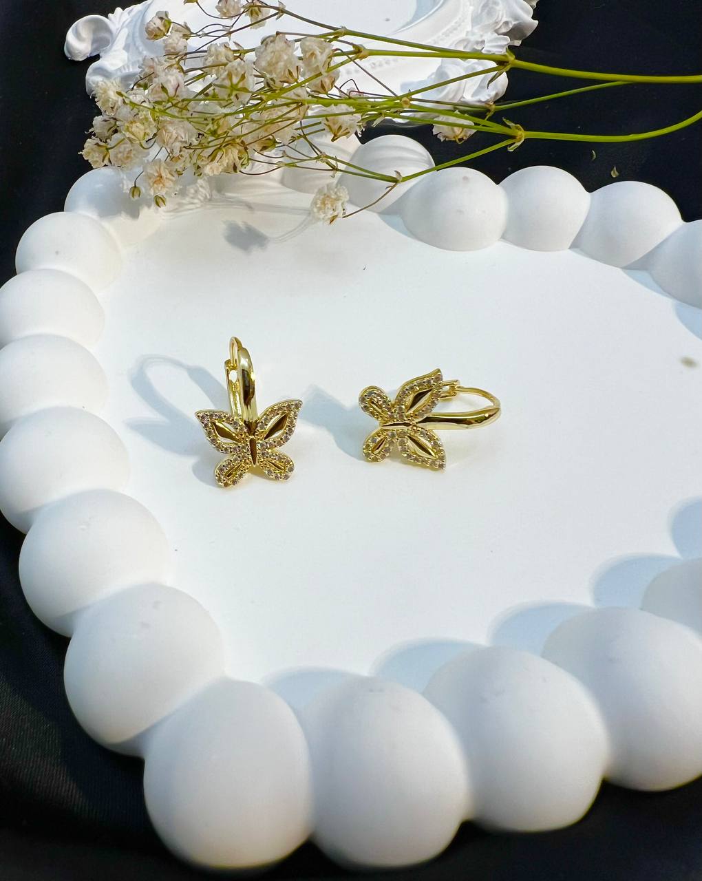Kolczyki "Motylki" ze stali