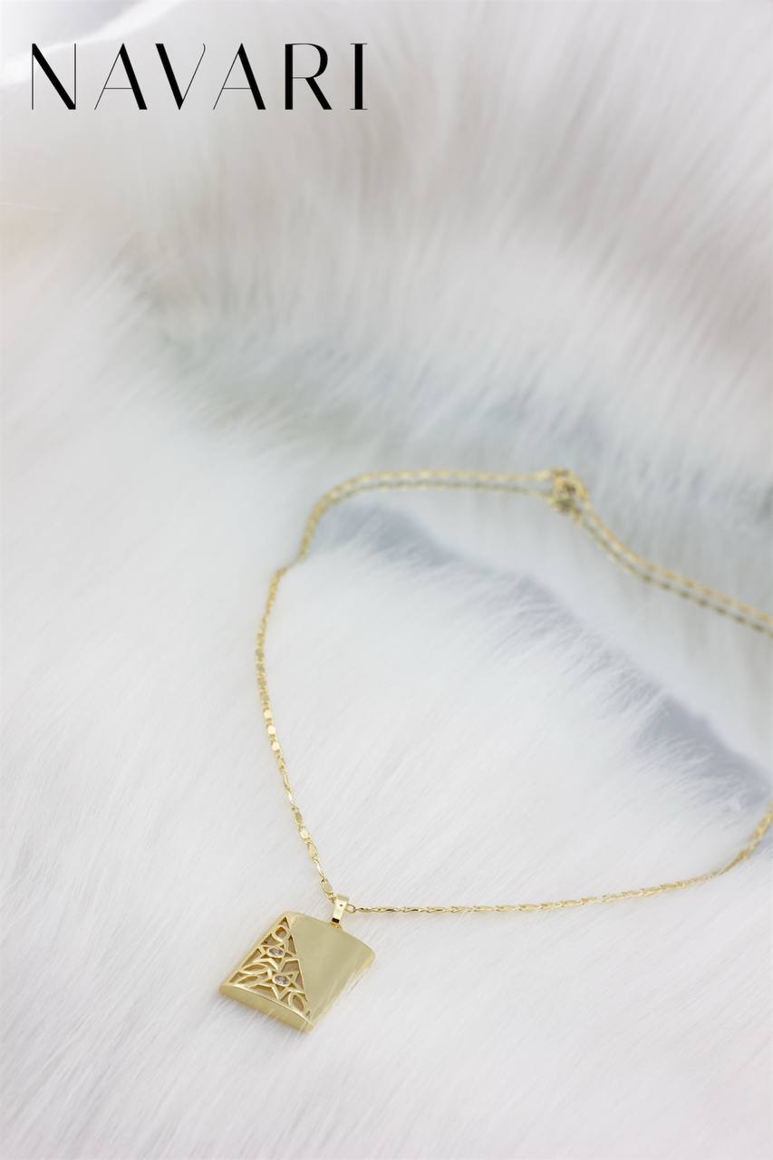 Naszyjnik ze stali "Płomień Miłości"