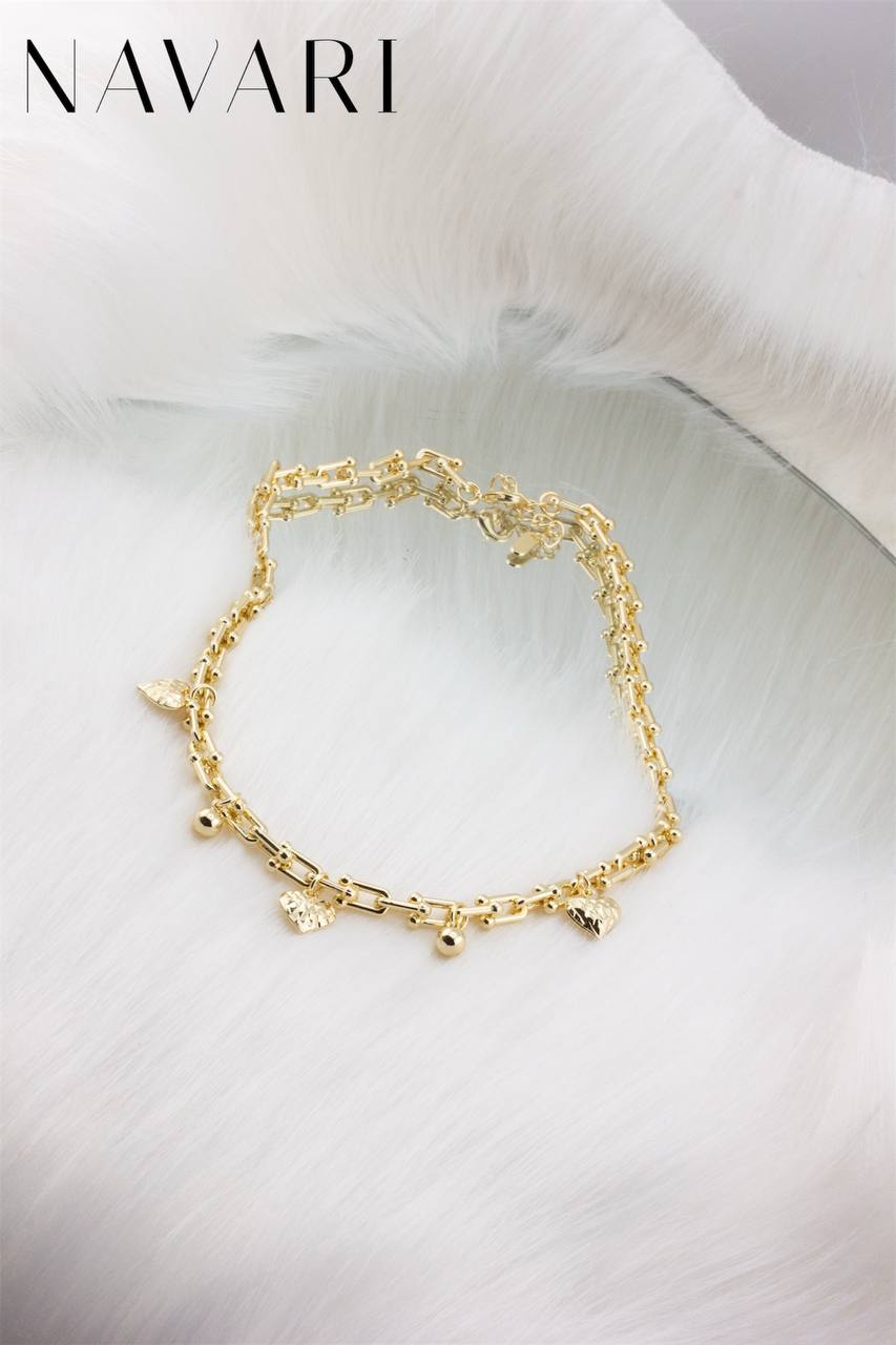 Naszyjnik ze stali "Romantyczny Promień"