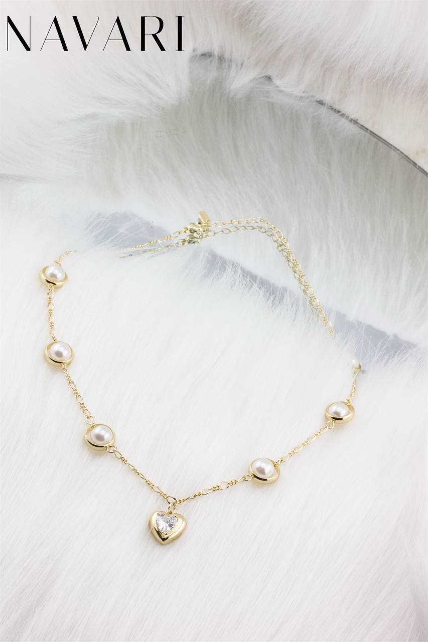 Naszyjnik ze stali "Romantyczny Blask"