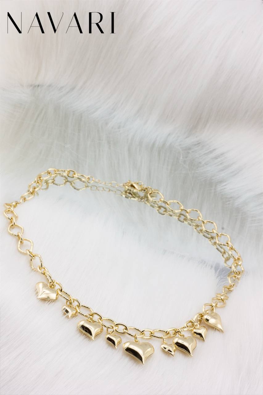 Naszyjnik ze stali "Romantyczny Dotyk"