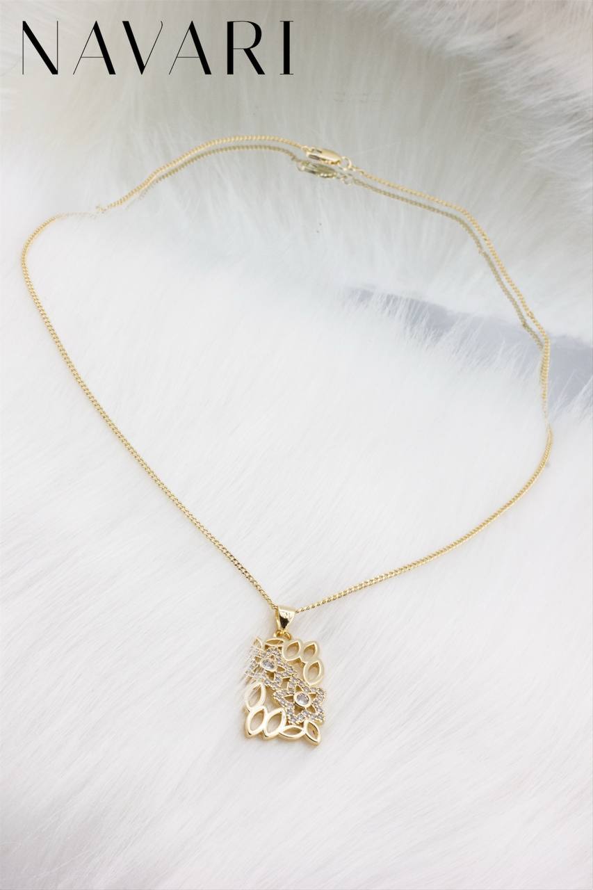 Naszyjnik ze stali "Kwiat Słońca"