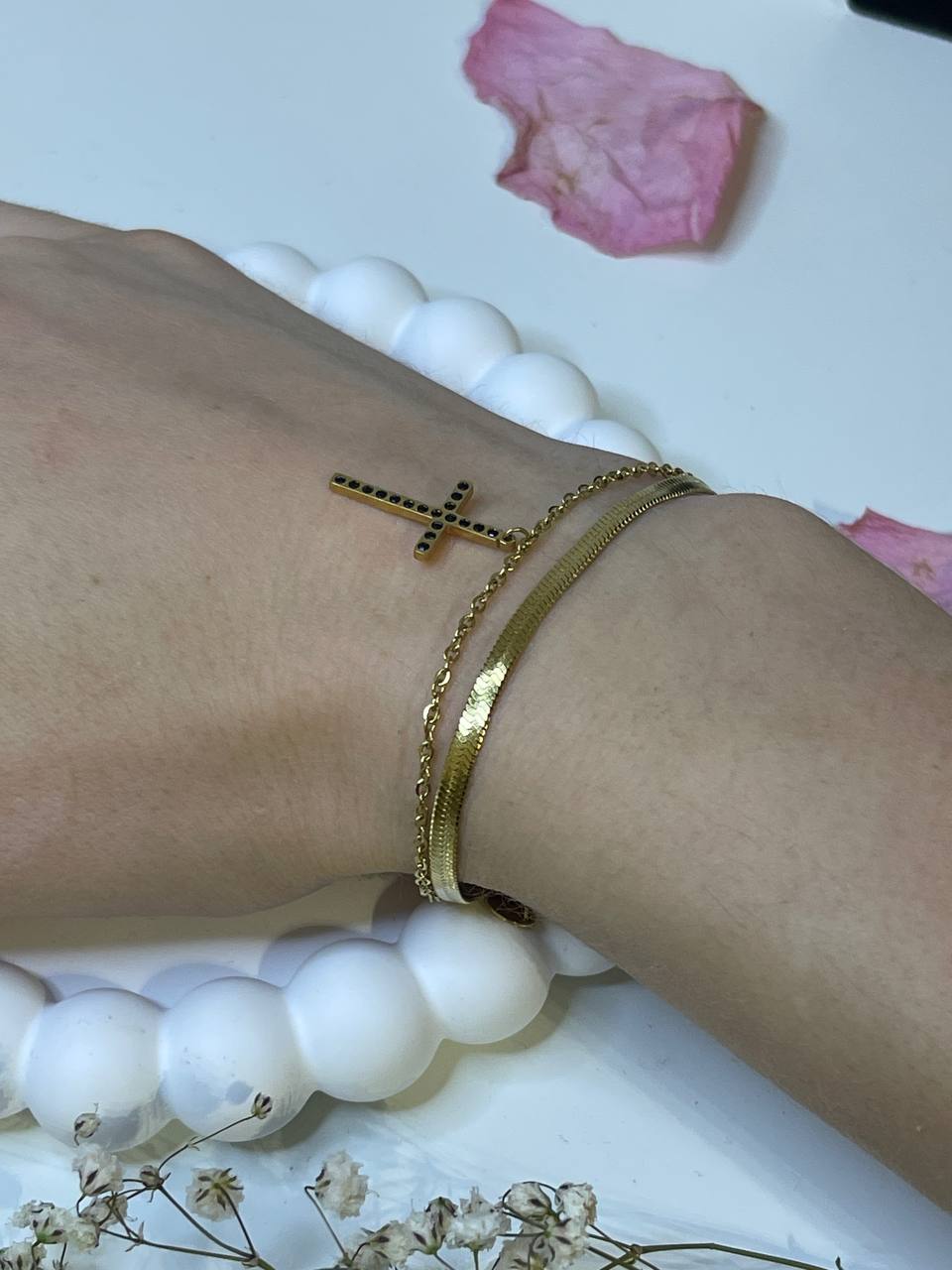 Bransoletka ze stali „Krzyż Wiary”