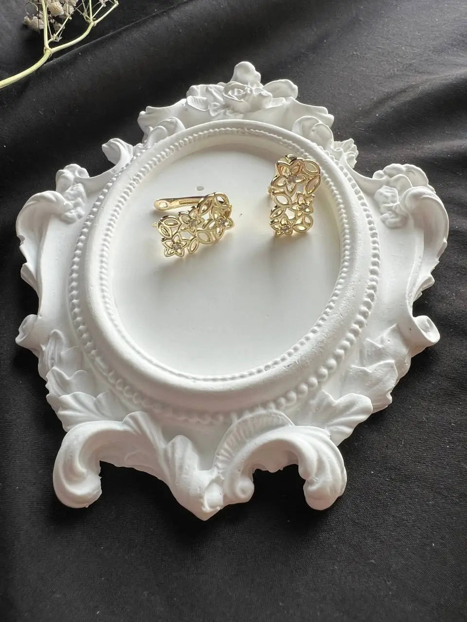 Kolczyki ze stali „Kwiatowa Aura”