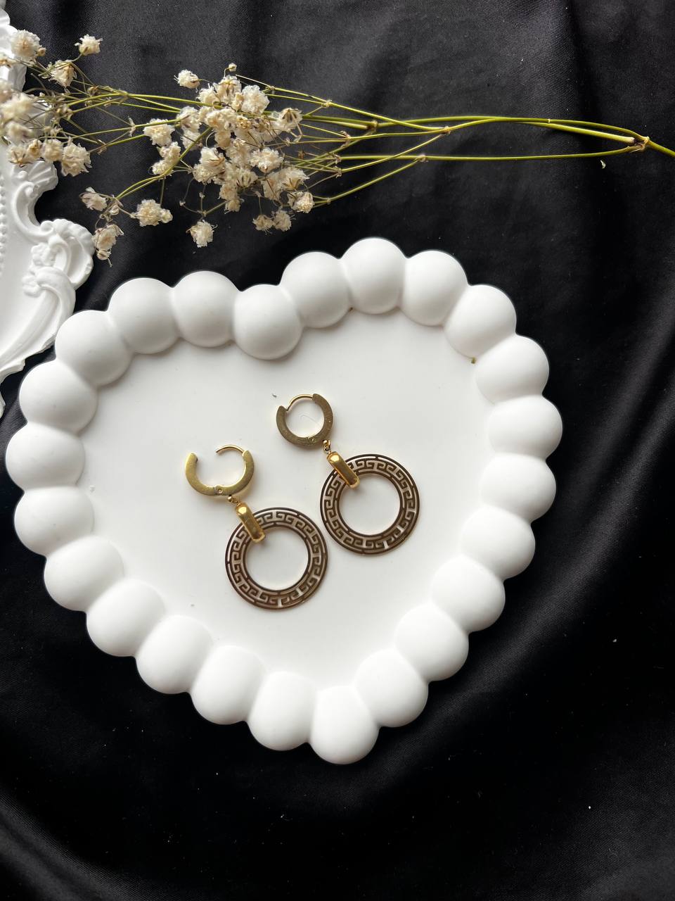 Kolczyki ze Stali "Greckie kółka"