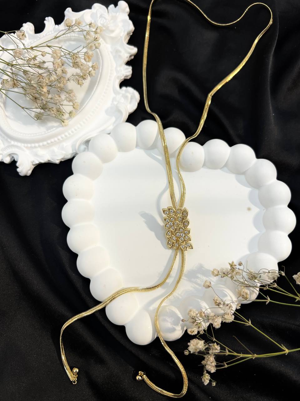 Naszyjnik ze stali „Piękny Wzór" ze Ściągaczem