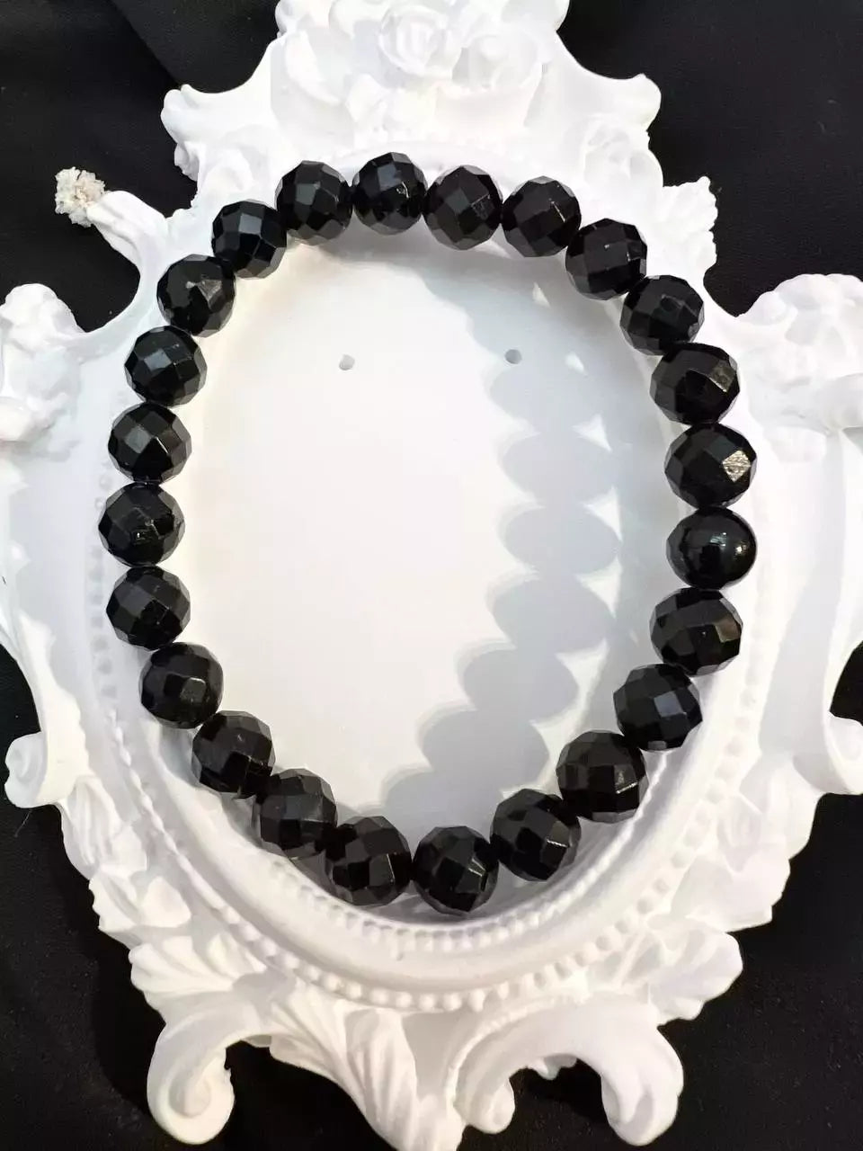 Bransoletka z czarnego turmalinu „Ochronna Moc” 8,5 mm